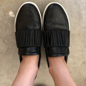 Daniella Lehavi Black leather platform sneakers